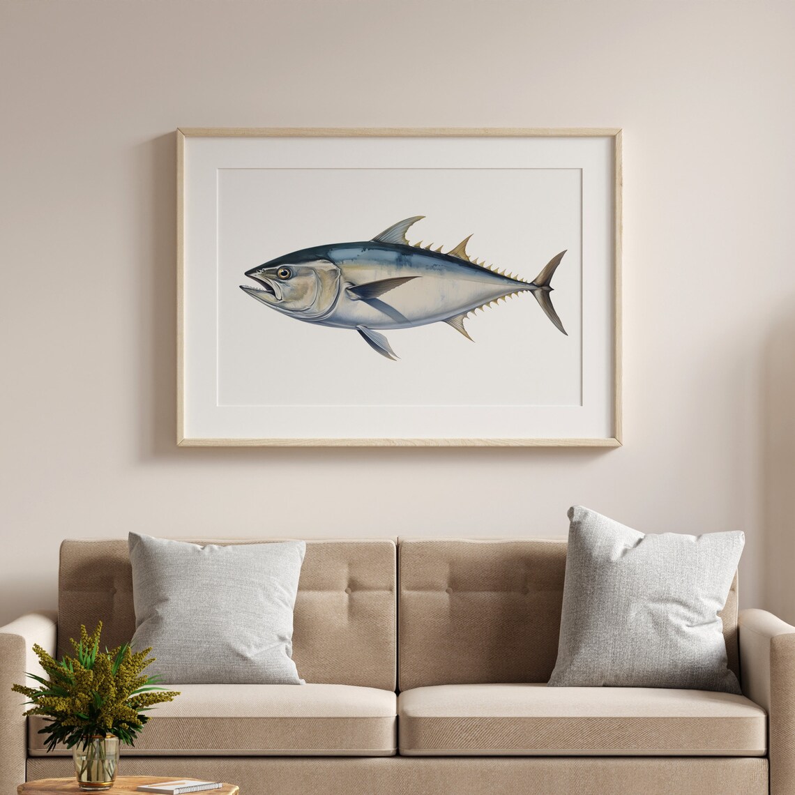 Tuna Vintage Illustration Art Print, Fish Print - Image 4