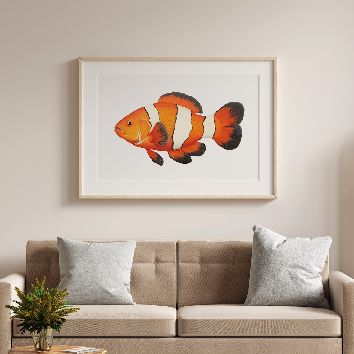Clownfish Vintage Illustration Art Print - Image 4