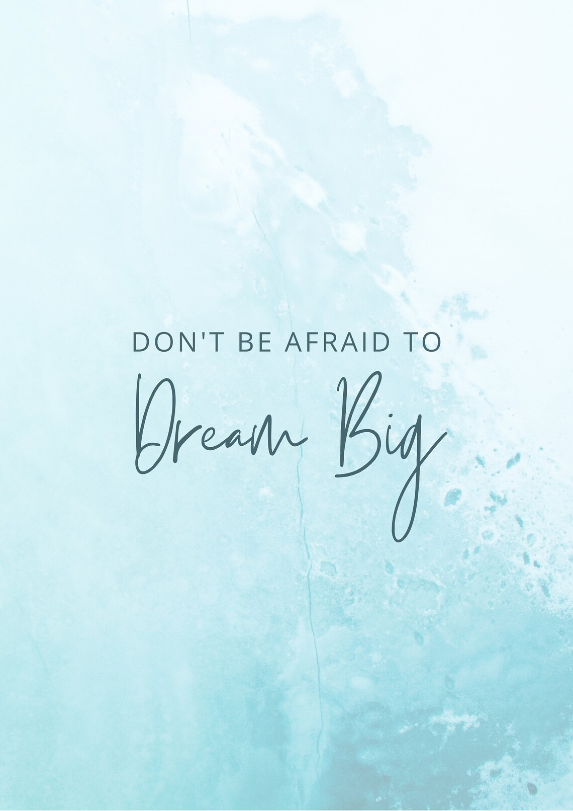 Dream Big Affirmation, Minimalist Poster - Image 2
