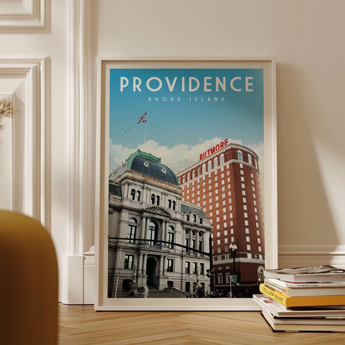 Providence Vintage Rhode Island Travel Poster Print