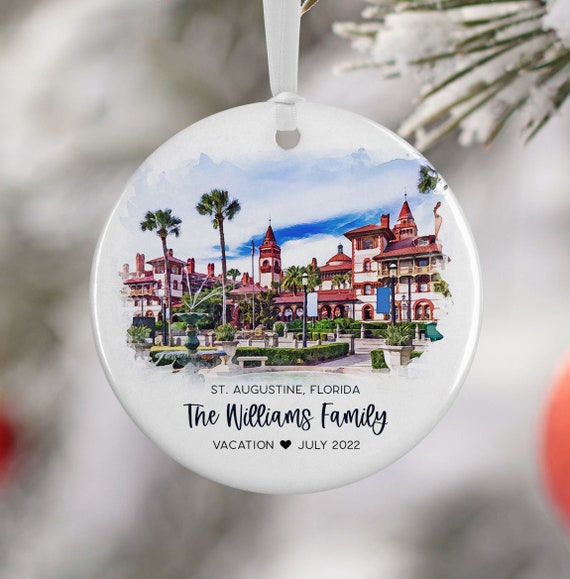 St Augustine Florida Personalized Travel Souvenir Art Print