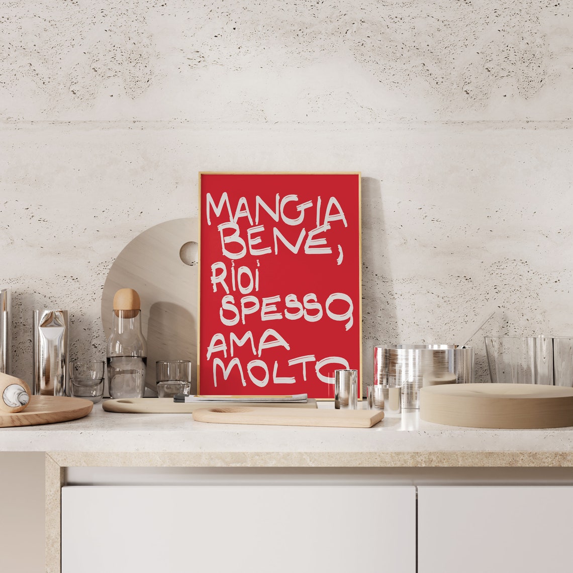 Italian Mangia - Modern Travel Poster - Image 2
