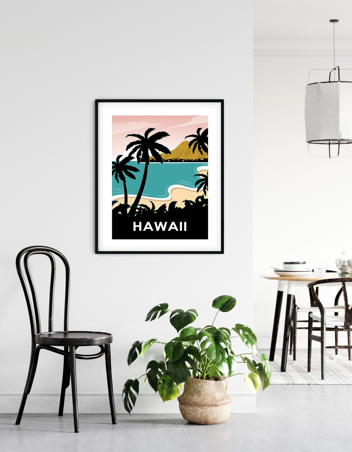 Hawaii Retro Travel Poster, Living Room Art Print - Image 3