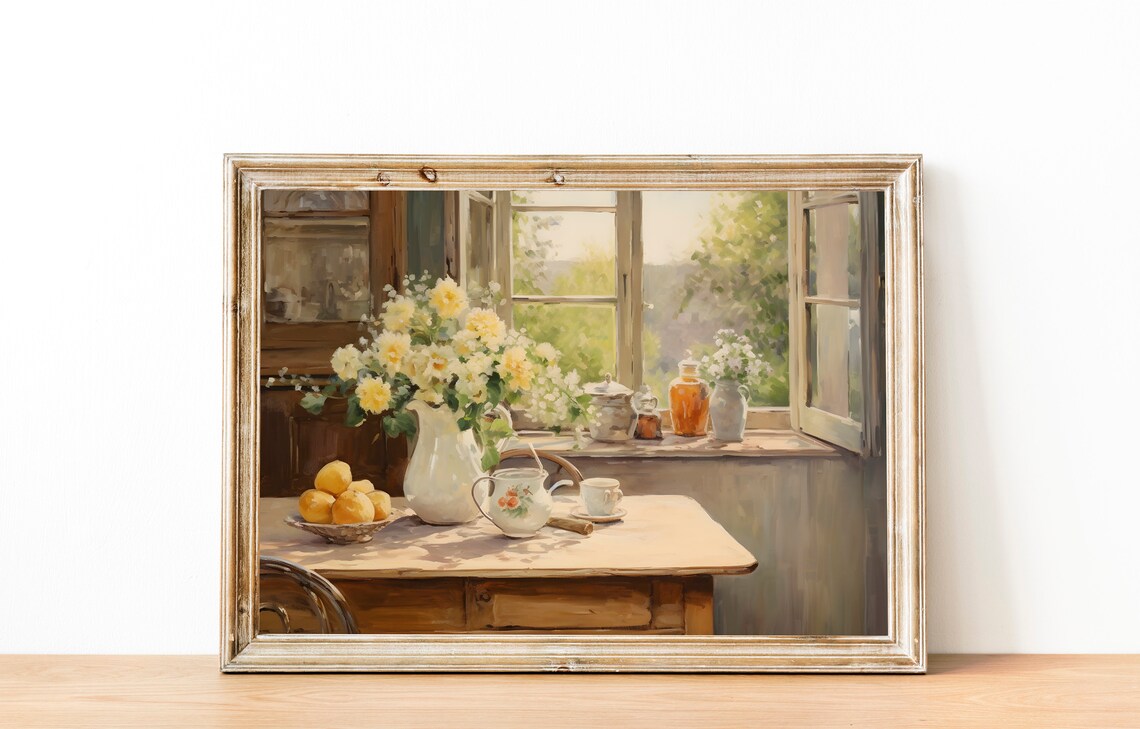 Vintage Kitchen Still Life, Kitchen Wall Art Print - Image 3