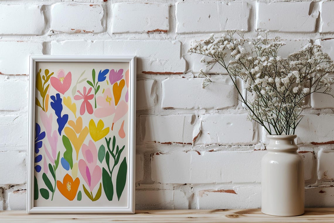 Bright Flower Market Print Wild Flower Wall Art Matisse Wall Art Flower Market Poster Living Room Print Bedroom Wall Dcor Art Prints - Image 8