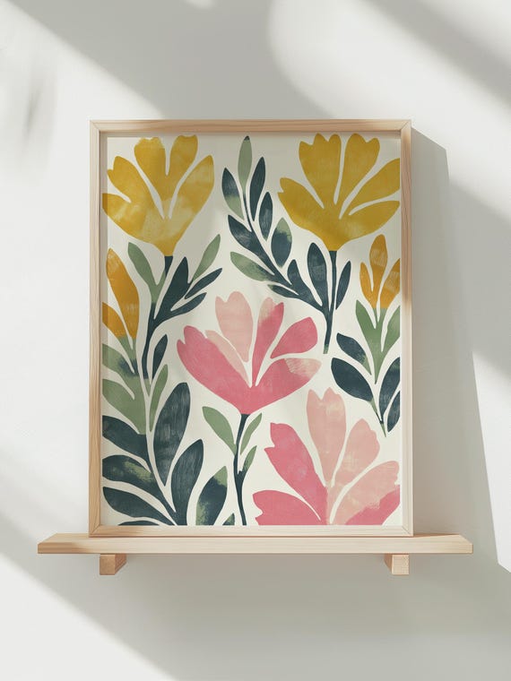 Matisse Flower Poster Flower Market Poster Matisse Print Poster Matisse Wall Art Modern Abstract Wall Art