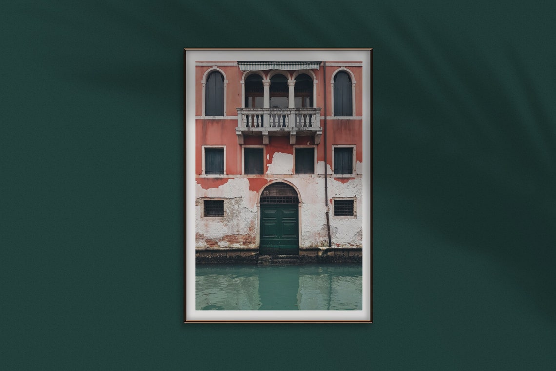 Venice Palazzo Canal Travel Poster