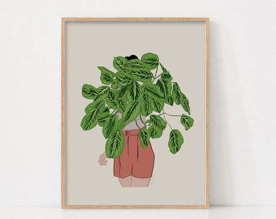Plant Lady Lover Gift Poster Print, House Decor