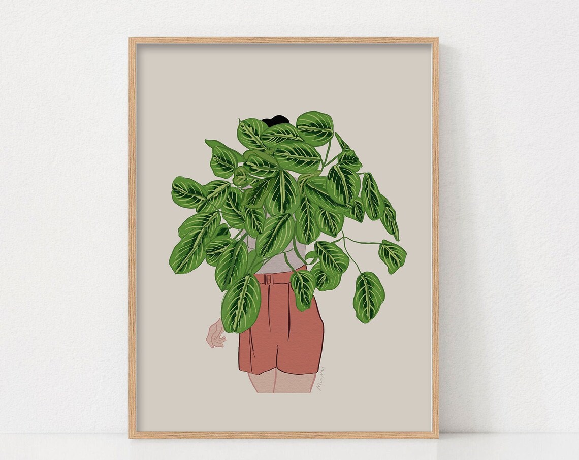 Plant Lady Lover Gift Poster Print, House Decor