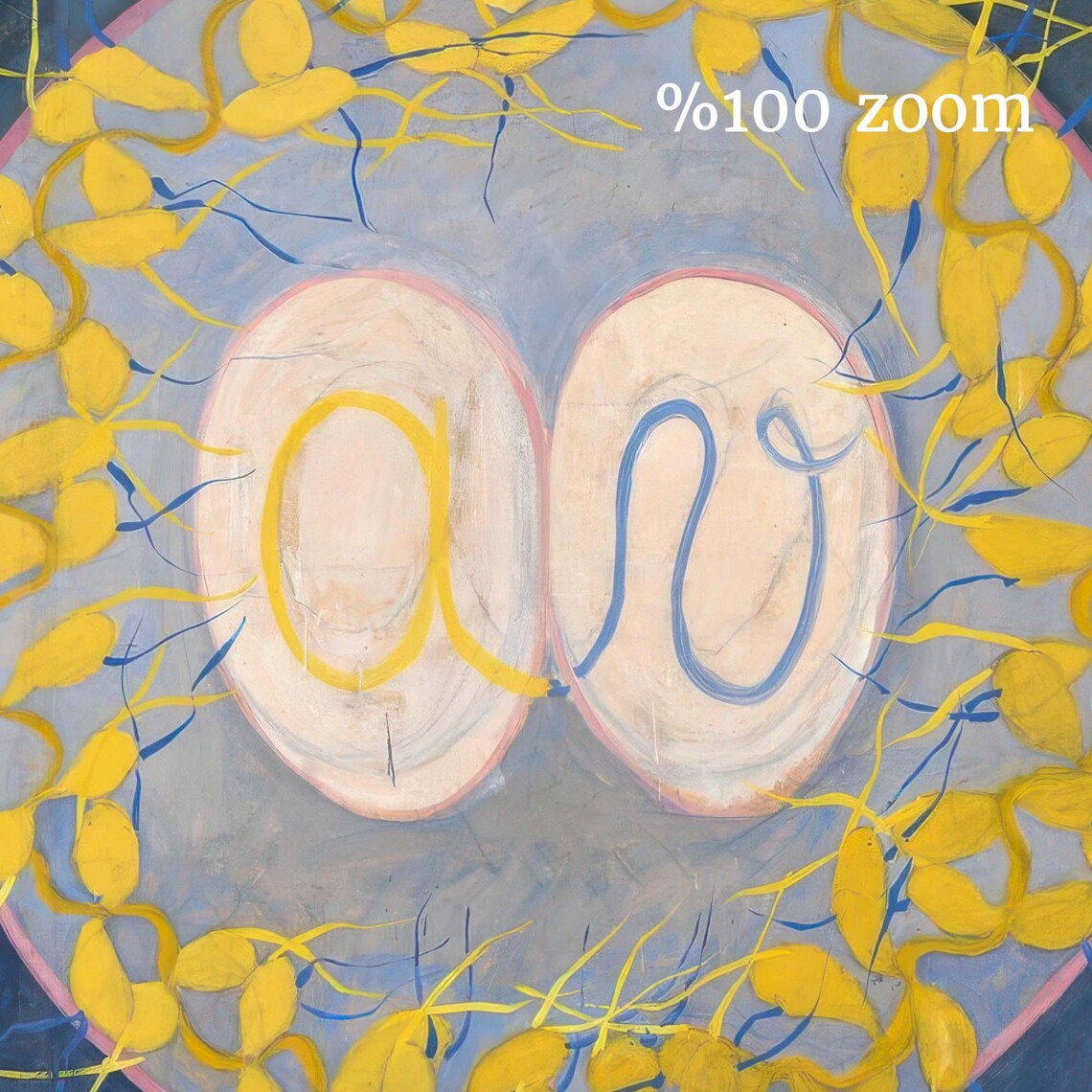 Hilma Af Klint The Ten Largest Childhood Blue Abstract Print - Image 3