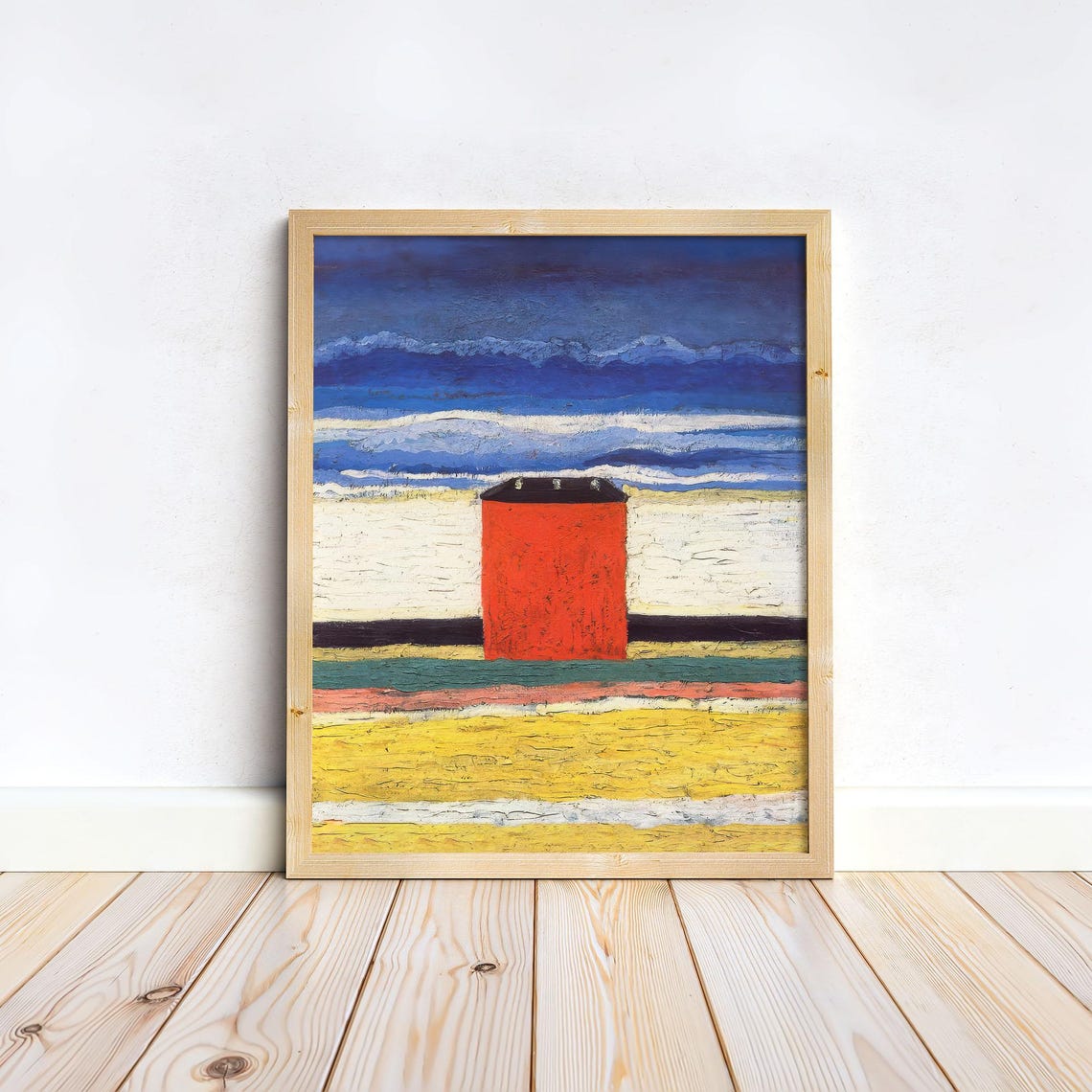 Kazimir Malevich Red House Expressionist Landscape Art Poster - Image 2