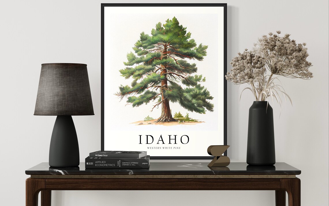 Idaho State Tree Art Print, Western White Pine - Image 2