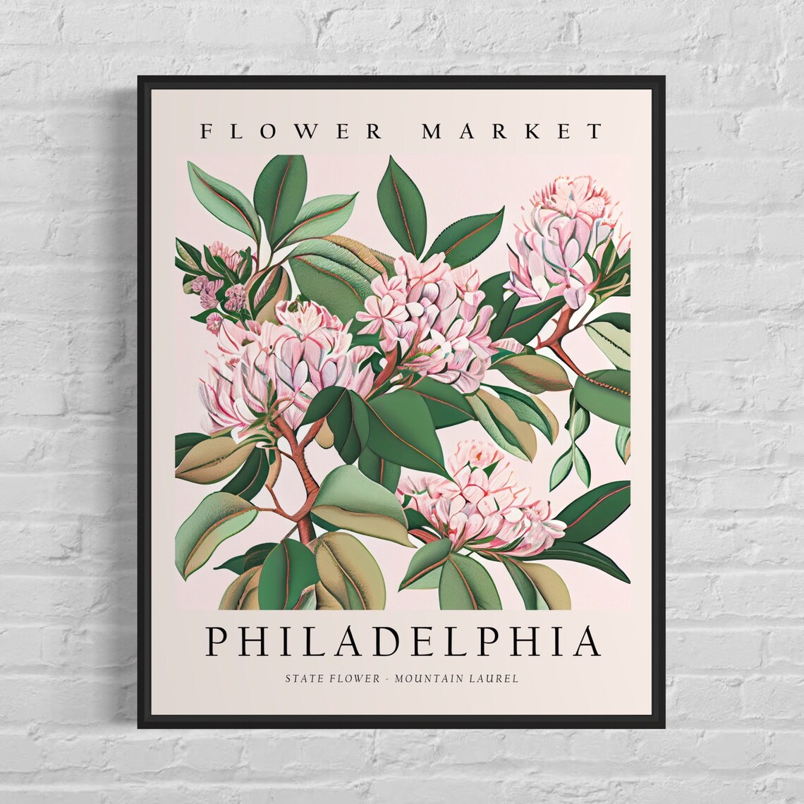 Philadelphia Mountain Laurel Botanical Art Print