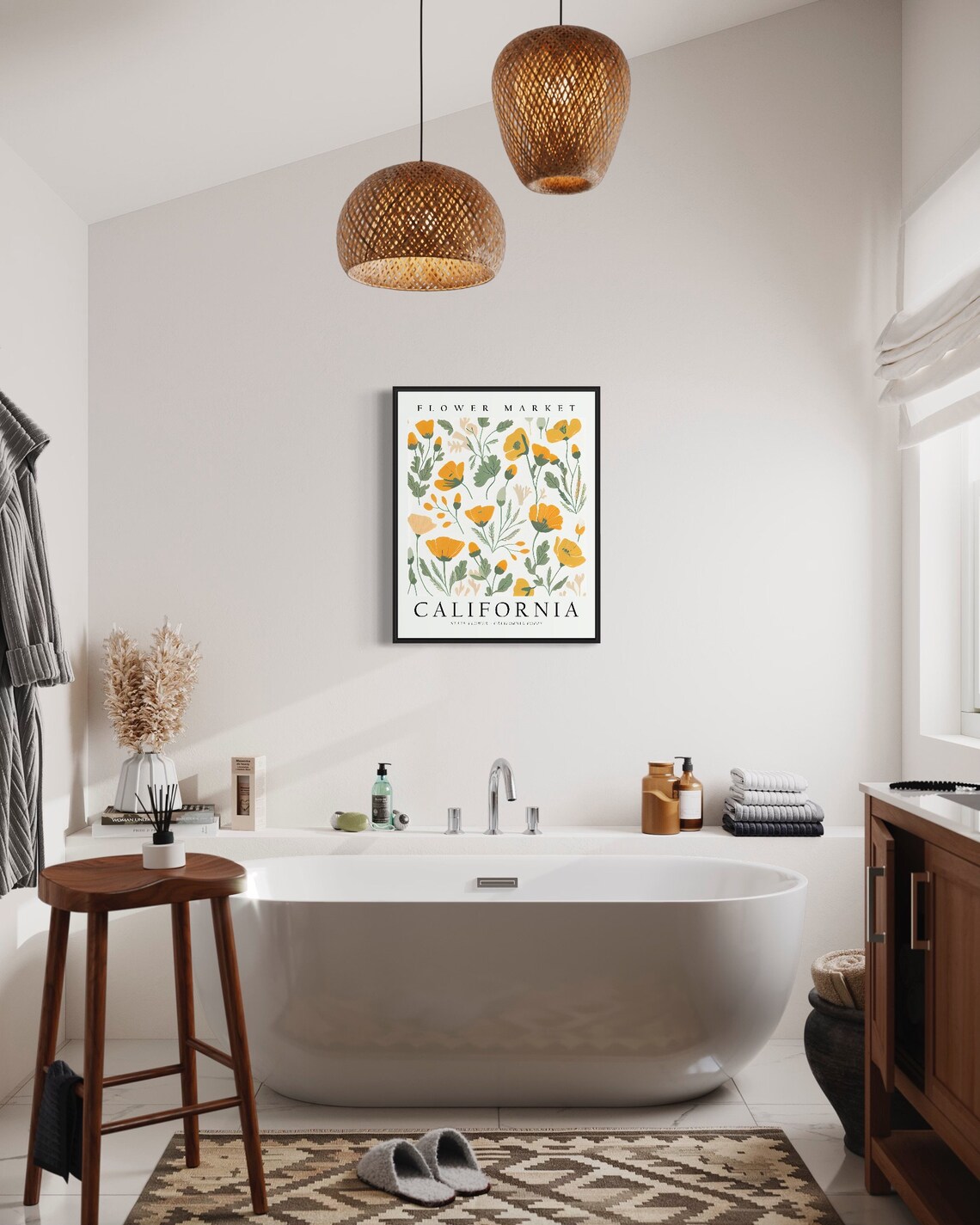 California State Flower California Poppy Art Print - Image 2