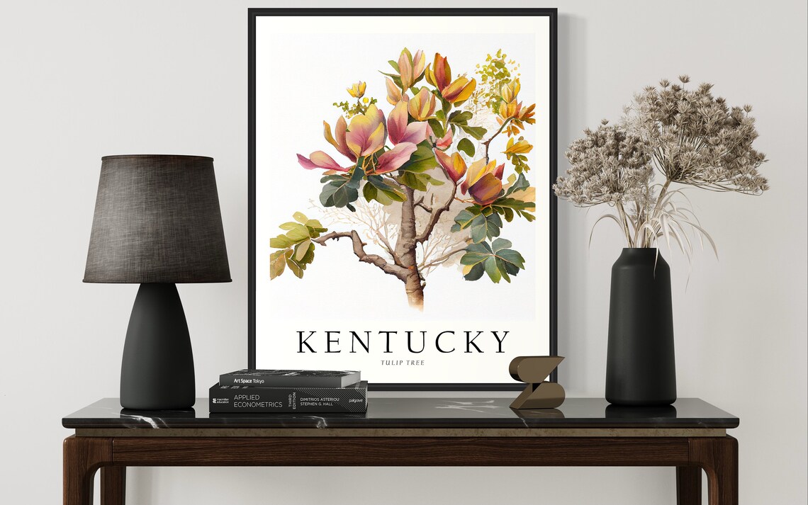 Kentucky State Tree Tulip Tree Art Print - Image 2