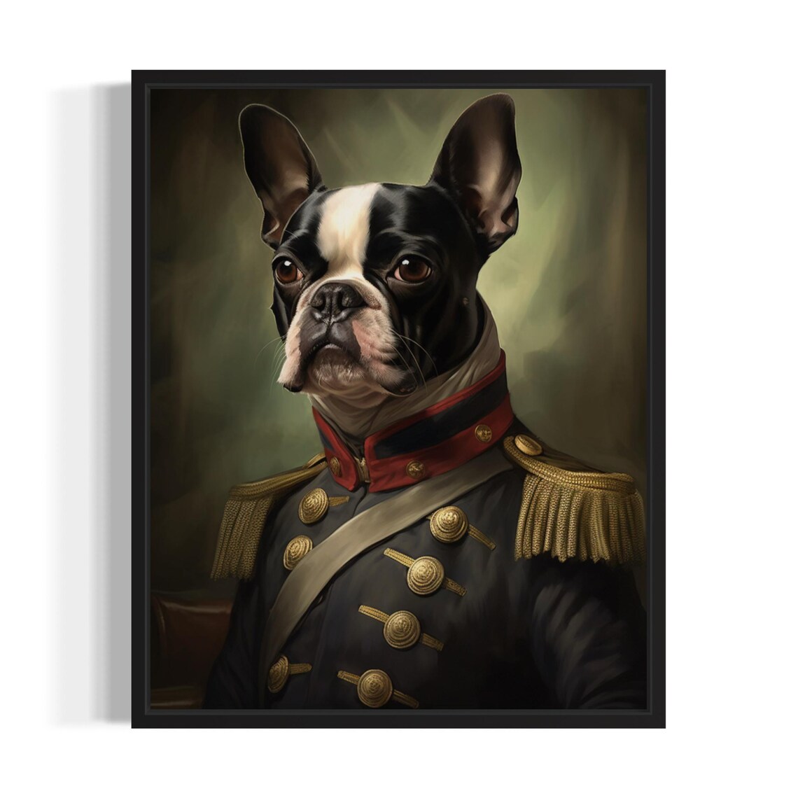 Boston Terrier Poster Art Print, Dog Humor Decor