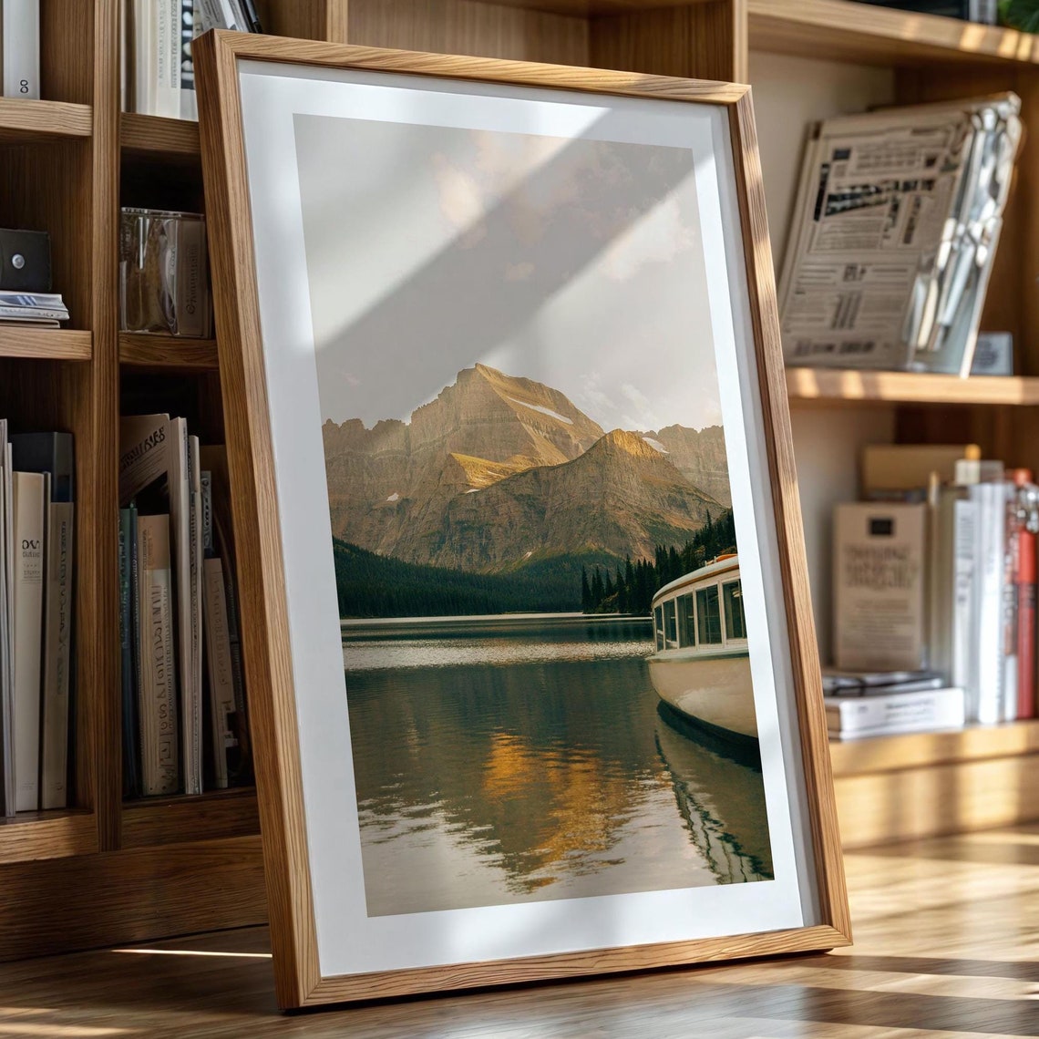 Travel Snapshot Montana Print Montana Art Wall Decor Lake Josephine Montana Wall Art Gift For Traveler Outdoorsy Us Rustic Scenery