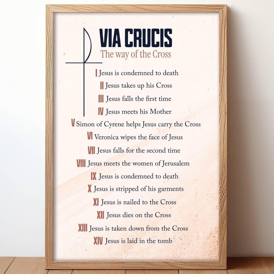 Stations of the Cross, Via Crucis Art Print