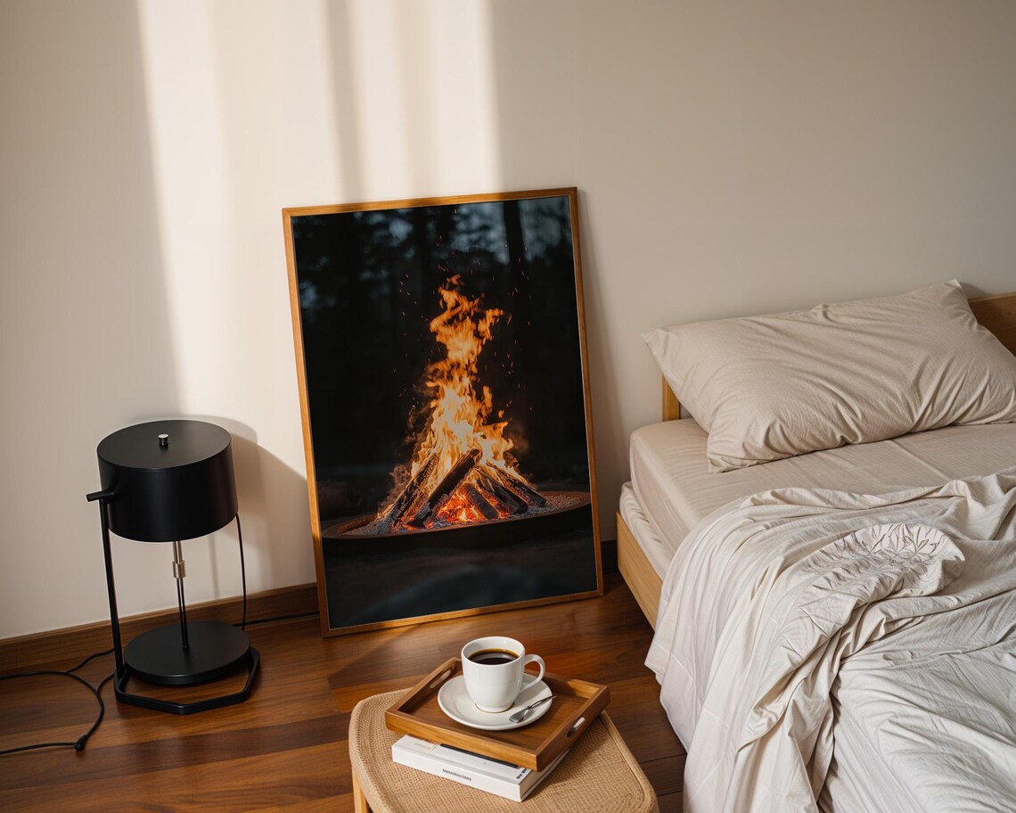Campfire In The Woods, Home Kitchen Room Decor - Image 3