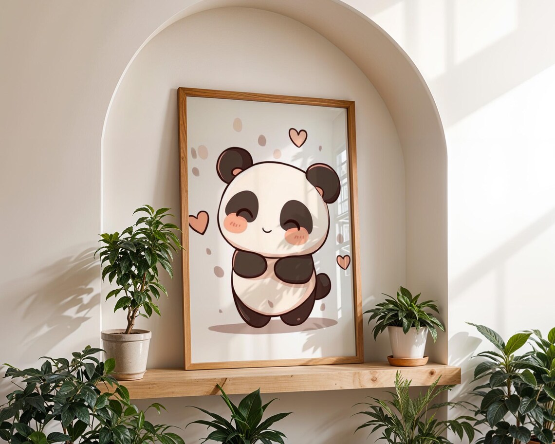 Cute Panda Poster for Panda Lovers - Image 2