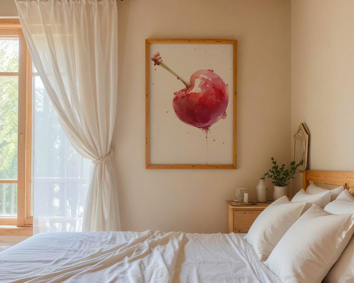 Cherry Art Print, Kitchen And Room Decor - Image 4