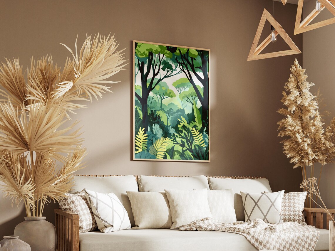 Madeira Laurel Forest Lush Green Fern Canopy Portugal Travel Poster - Image 3
