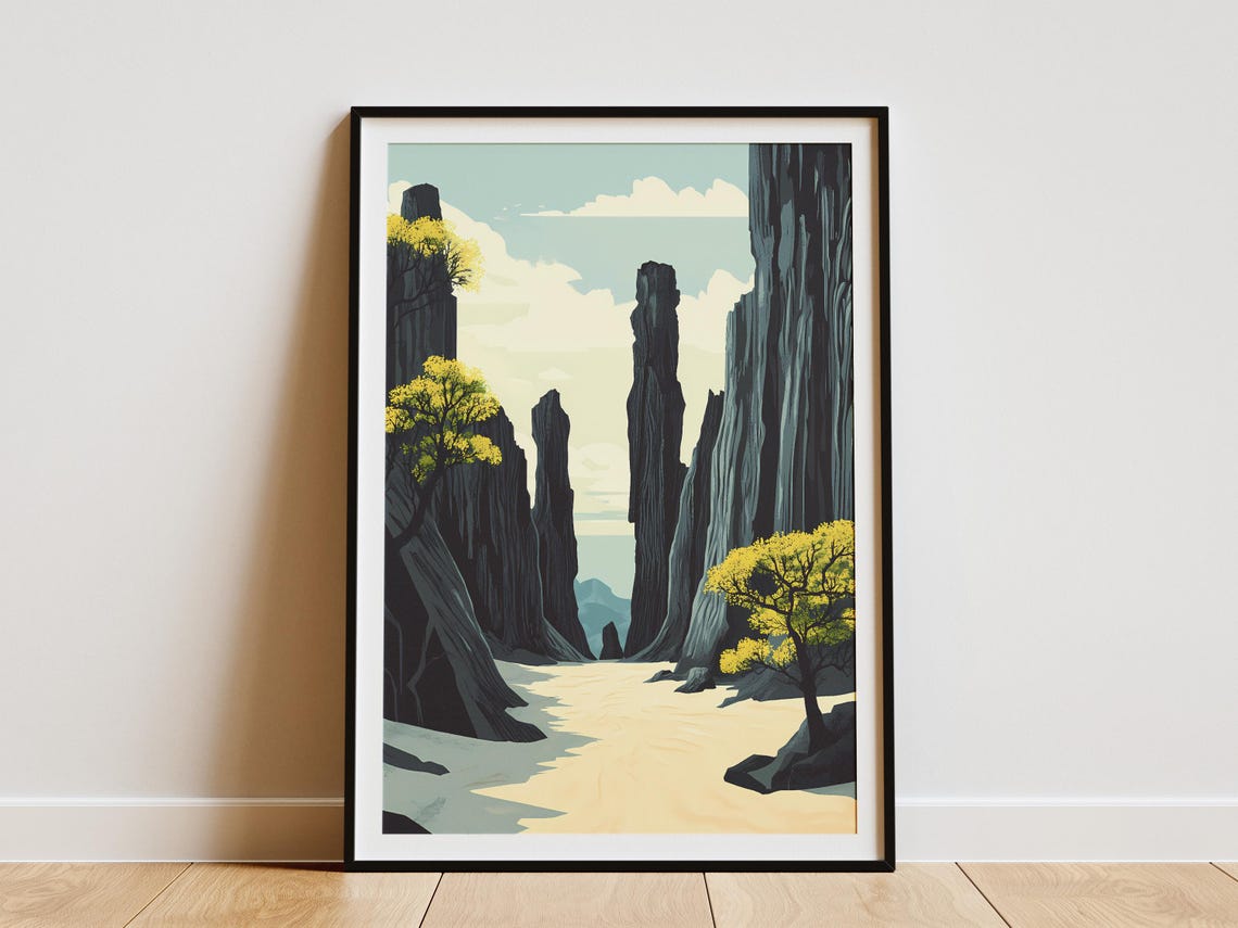 Tsingy De Bemaraha Great Stone Forest Limestone Spires Poster