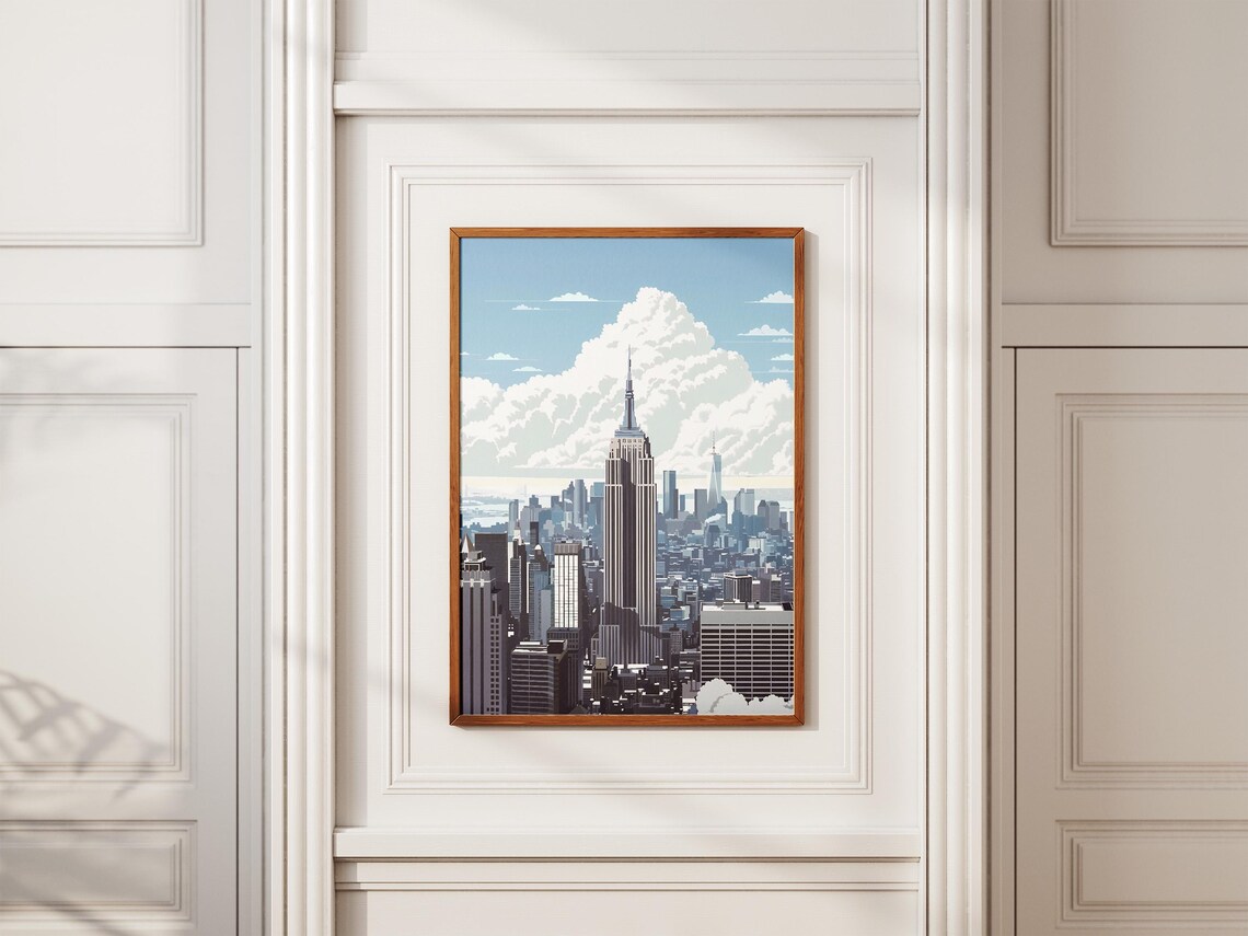 New York City Skyline with the Empire State Building at Day Poster - Image 2