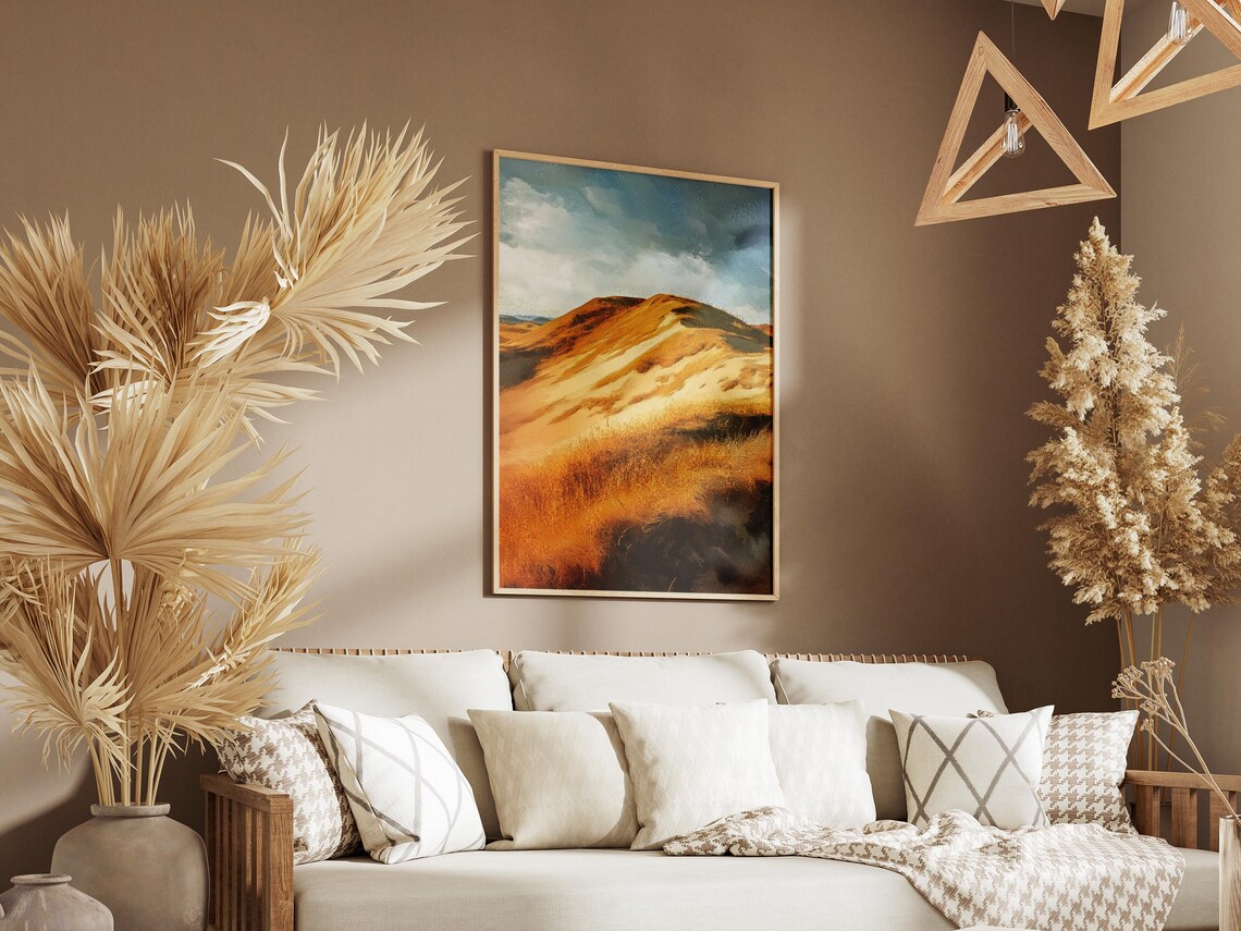 Nebraska Sandhills Golden Dune Grass Rolling Hills Travel Poster - Image 3
