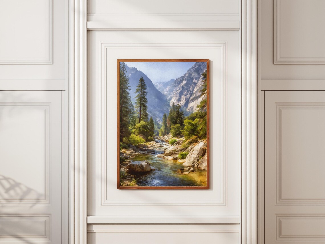 Kings Canyon National Park Granite River Valley Sierra Poster - Image 2