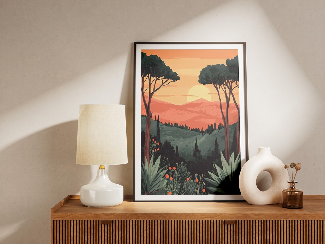 Garajonay National Park Sunset Pine Trees Canary Islands Poster - Image 5