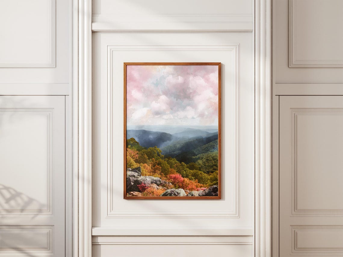 Shenandoah National Park Blue Ridge Autumn Valley Scenic Poster - Image 2