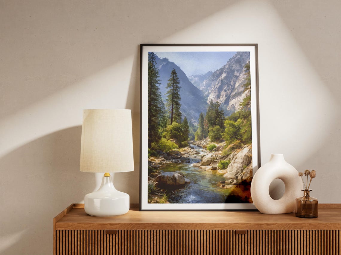 Kings Canyon National Park Granite River Valley Sierra Poster - Image 4