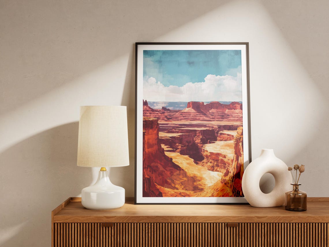 Canyonlands National Park Utah Red Desert Mesas Canyon Travel Poster - Image 4
