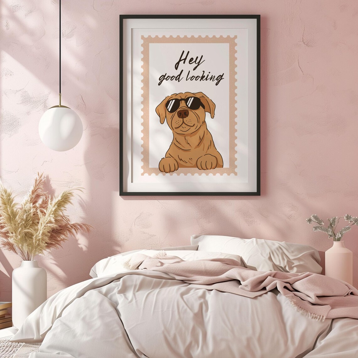 Hey Good Looking Cool Dog With Sunglasses Art Print - Image 2