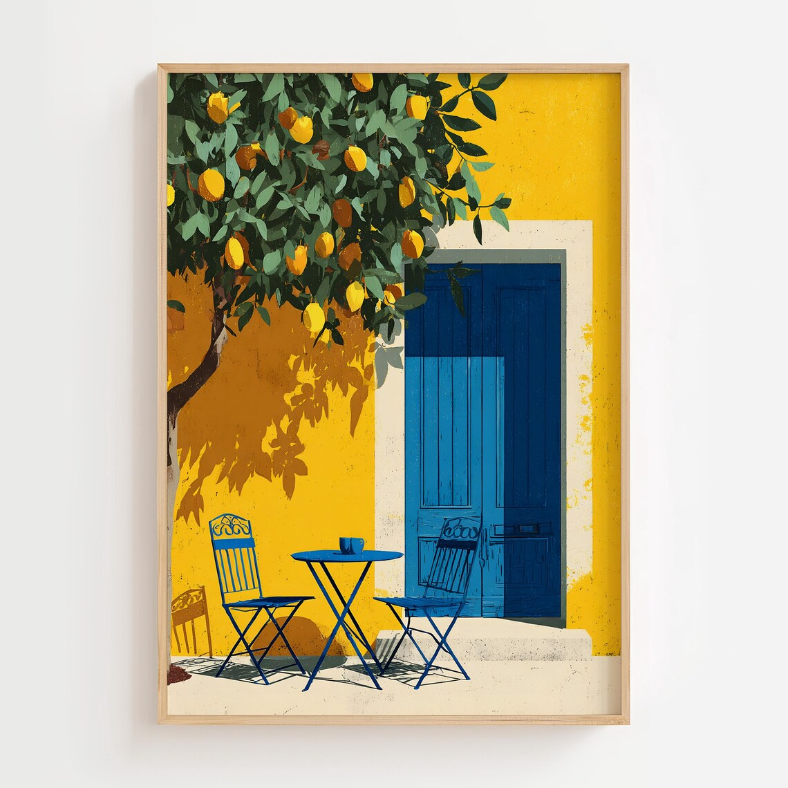 Mediterranean Lemon Tree, Amalfi Italy Travel Poster
