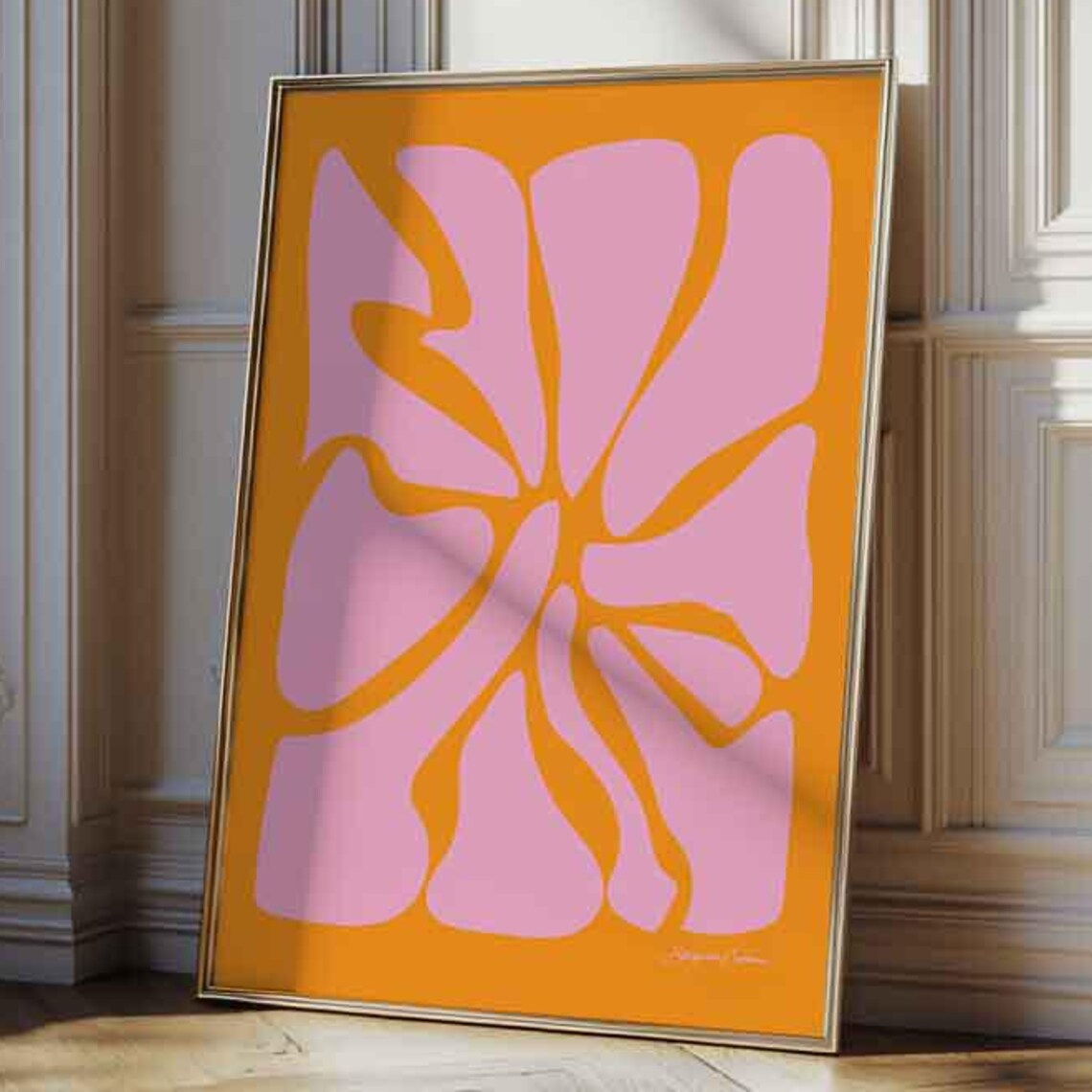 Matisse-Inspired Abstract Danish Pastel Art Print