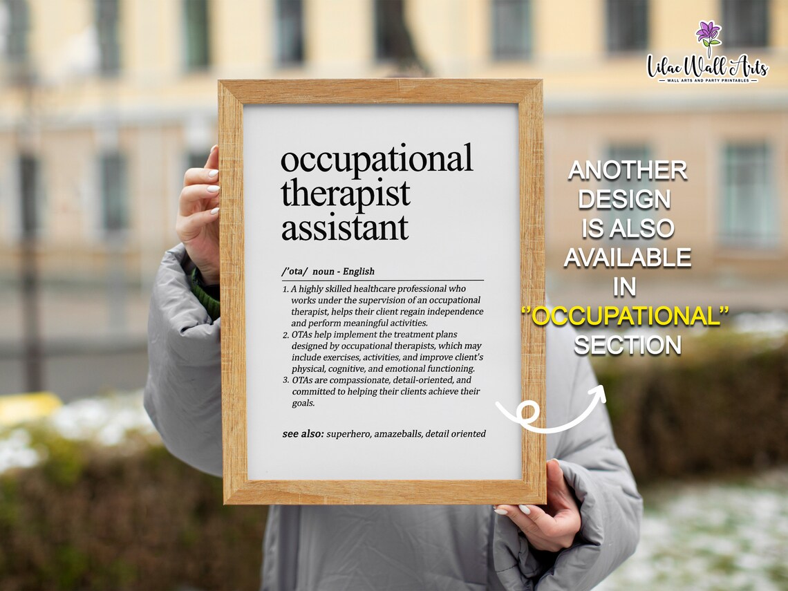 Occupational Therapist Definition Art Print - Image 5