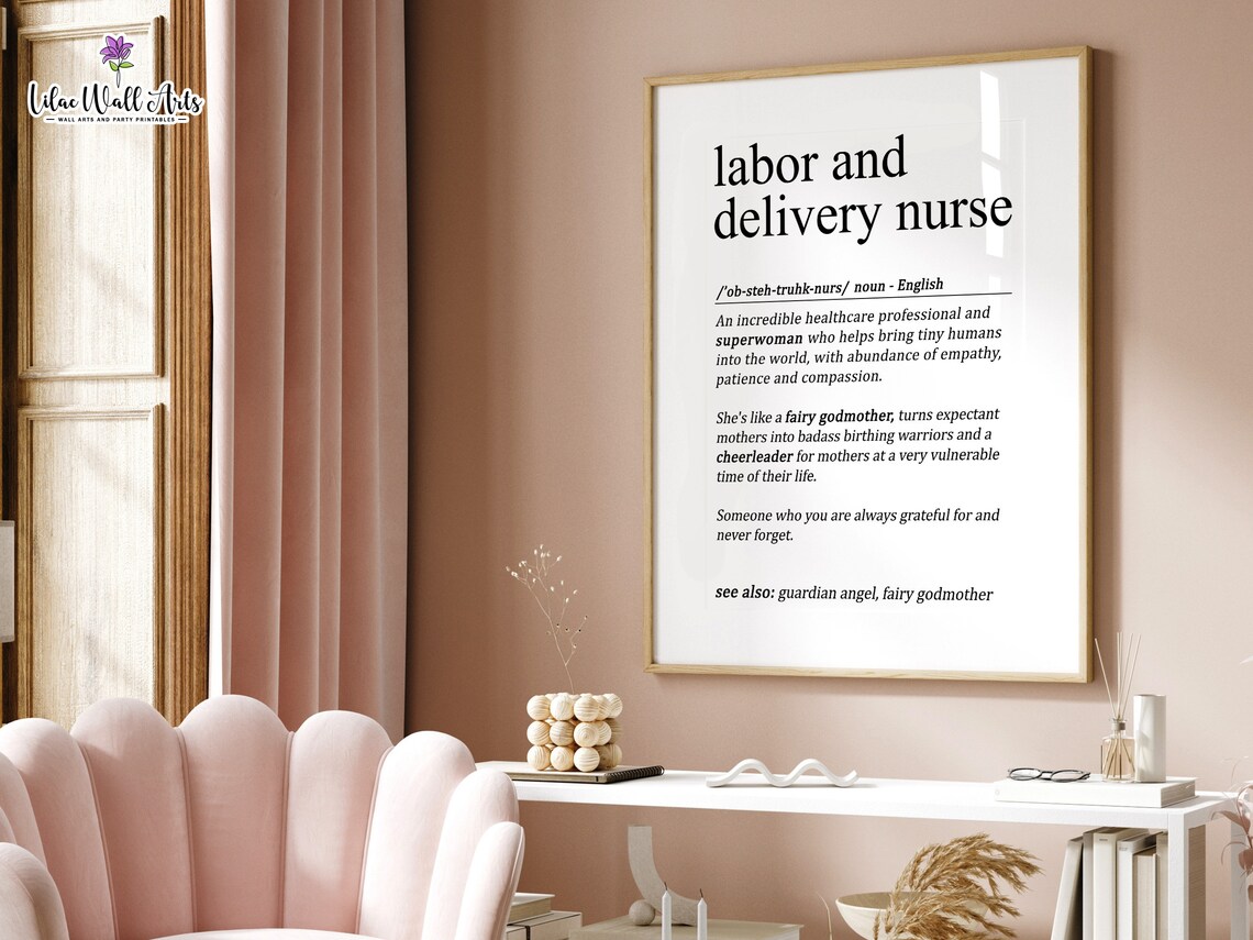 Labor And Delivery Nurse Appreciation Poster Print - Image 4