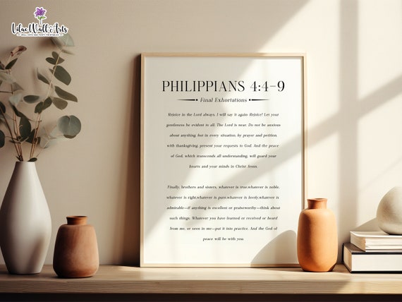 Philippians 44 9 Rejoice In The Lord Rejoice Always Print Philippians Art Christlich Bible Verse Sign Biblical Art Modern Biblical Poster