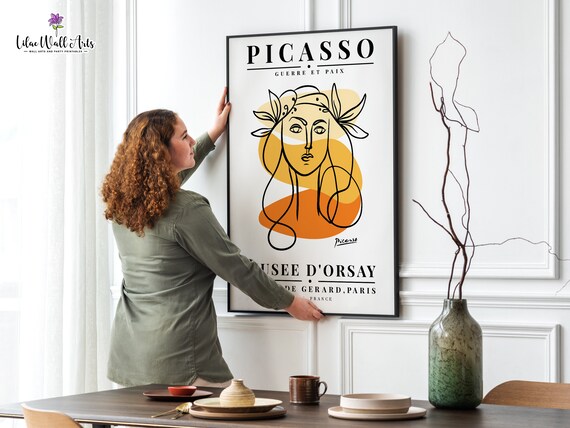 Picasso The Woman Picasso Art Print Pablo Picasso Art Wall Gallery Picasso Print Picasso Picasso Line Art