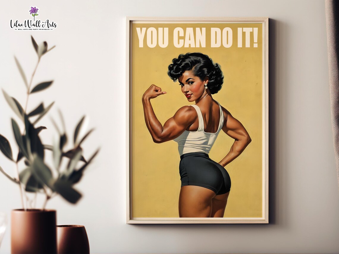 Fitness Wall Art for Women, Home Gym Poster