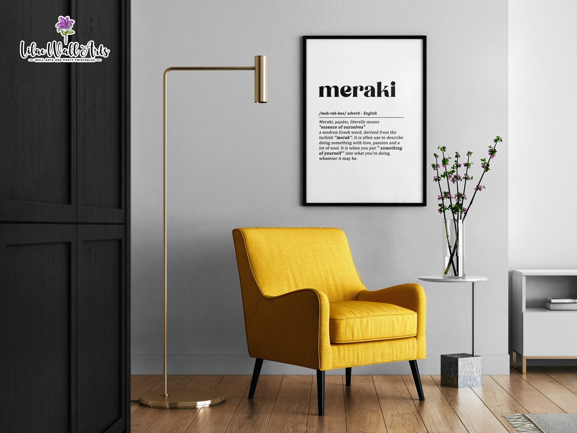 Meraki Definition Greece Scandinavian Nordic Art Print - Image 3