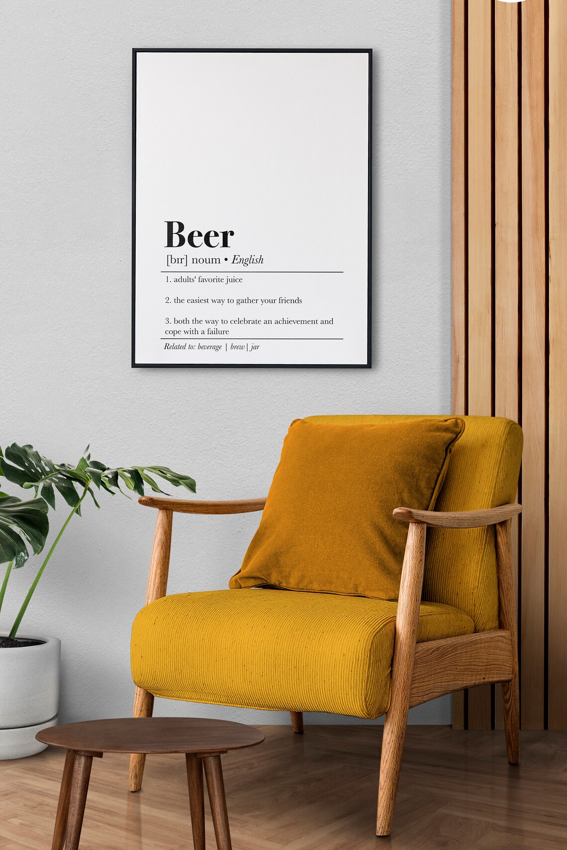 Beer Definition Art Print, Beer Wall Art - Image 3