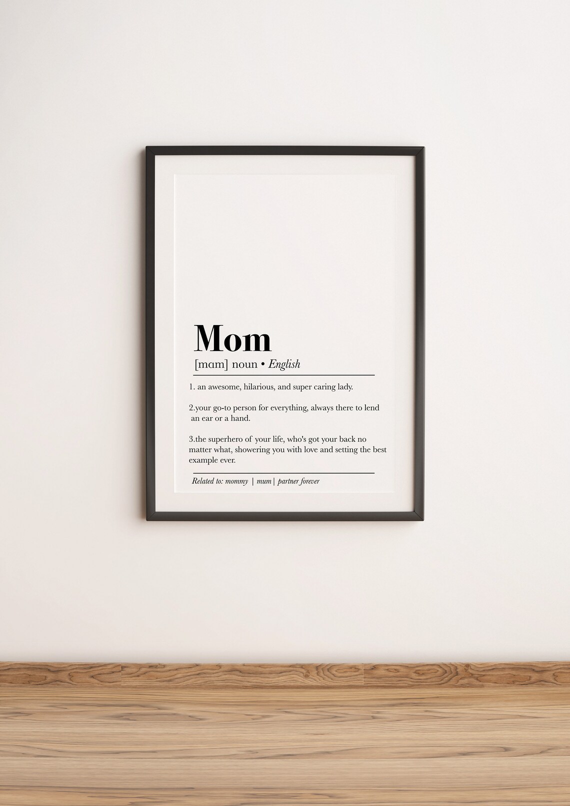 Mom Definition Print, Mother's Day Gift Poster - Image 2