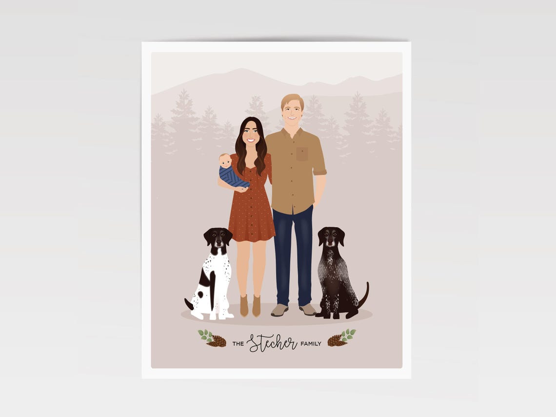 Add Baby To Family Portrait, Custom