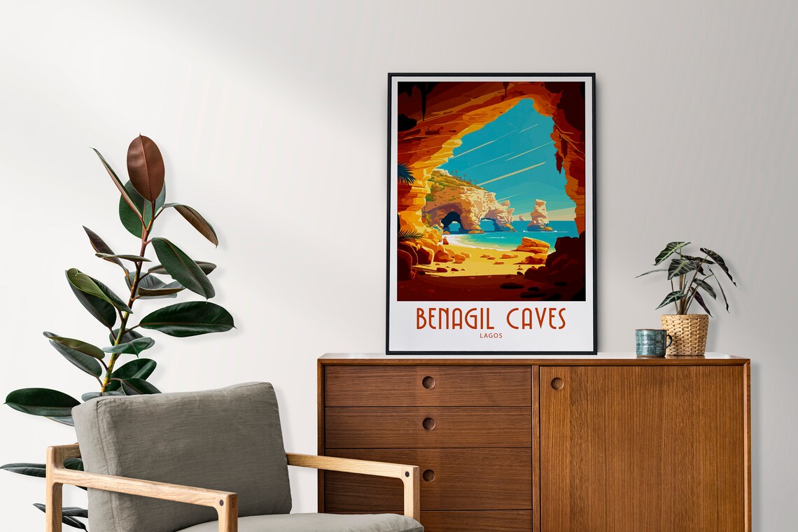 Lagos Travel Print, Benagil Caves Poster Art - Image 5