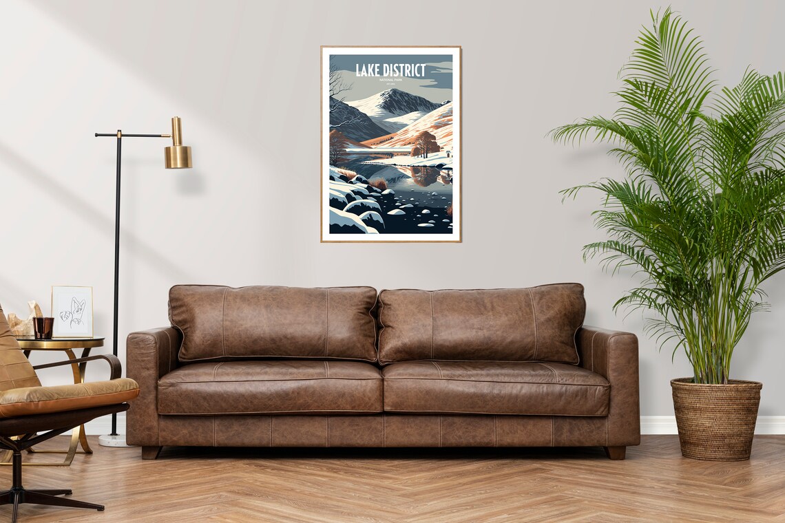 Lake District National Park UK Travel Poster - Image 2