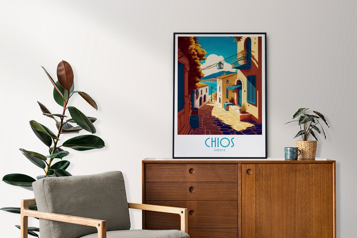 Chios Greece Travel Poster, Wall Decor Print - Image 3