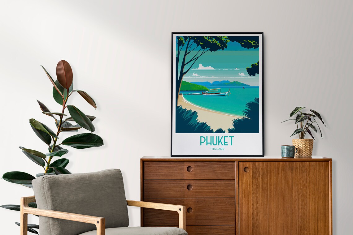 Phuket Travel Poster, Thailand Wall Art Print - Image 5
